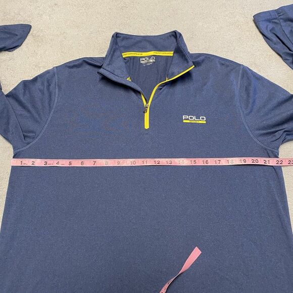 Polo Sport Ralph Lauren 1/4 Zip Blue Performance Pullover Thermovent Golf Preppy - Picture 6 of 8